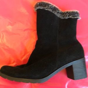 Women’s Sporto leather suede fur lined boots